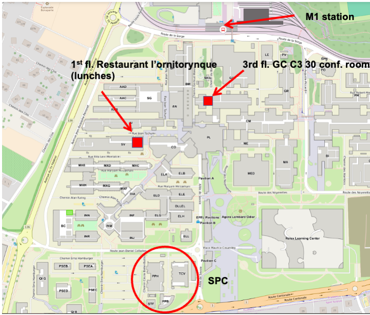 EPFL campus map